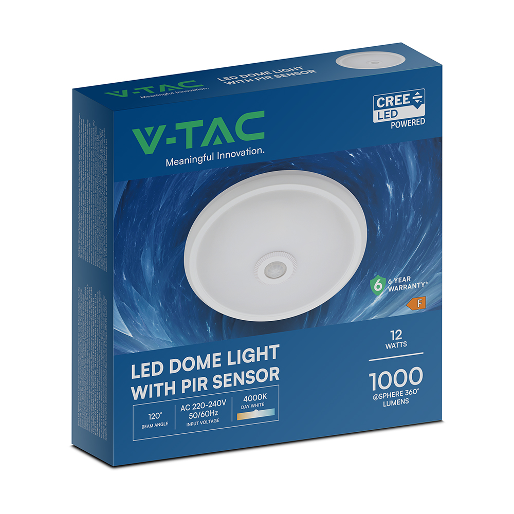 LED Dome Light - CREE CHIP 12W Sensor 4000K