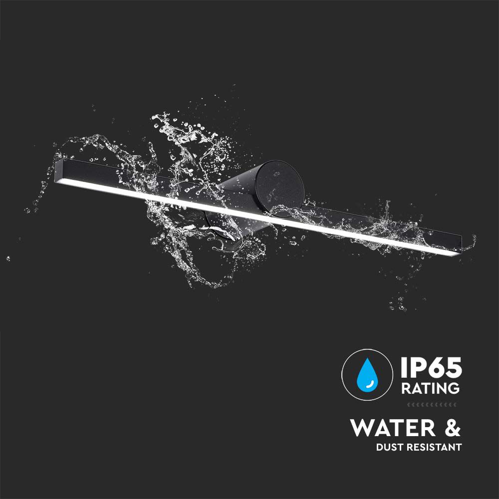 12W LED Mirror Light Black Body 4000K img 3