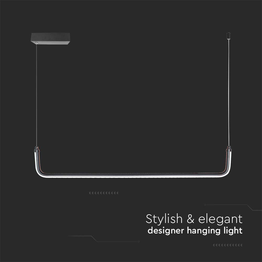 Lampadario LED a Sospensione dal Design Moderno Colore Nero img 1