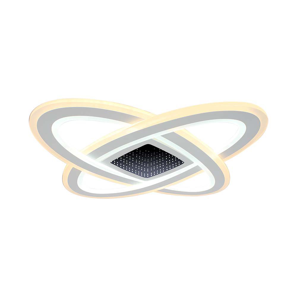 LAMPADA DA SOFFITTO DECORATIVA SMART LED 130W 50x50x5CM 3IN1 DIMMERABILE+TELECOMANDO