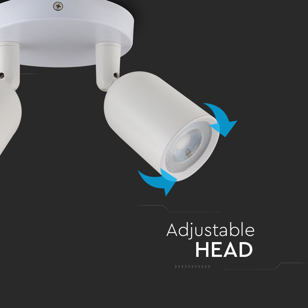 2 x GU10 Wall Fitting Bianco img 1