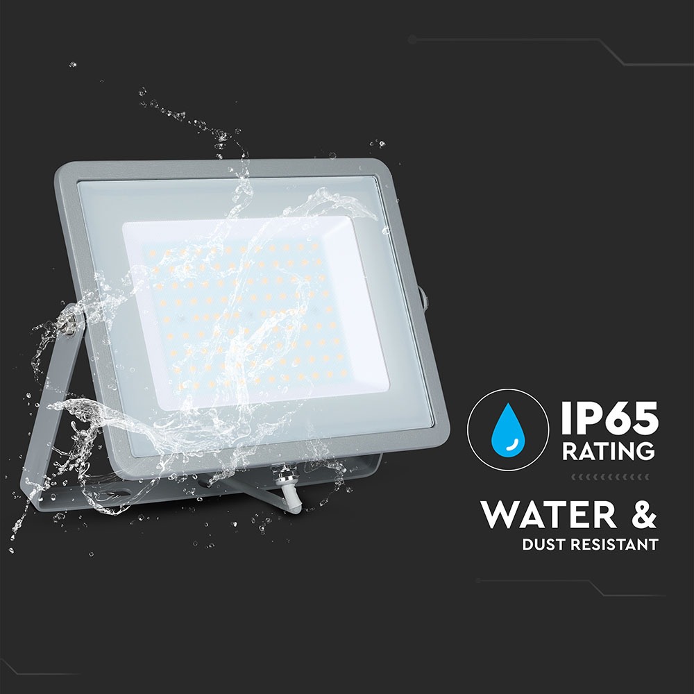 100W LED Proiettore SMD SAMSUNG Chip Corpo Grigio 4000K img 4