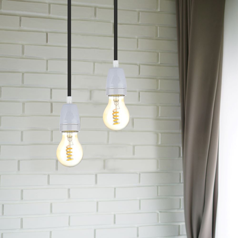 Portalamapda in Porcellana Grigio img 2