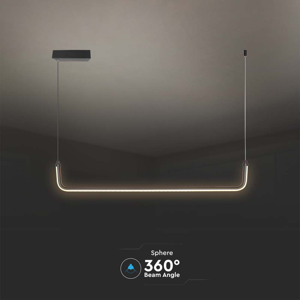 Lampadario LED a Sospensione dal Design Moderno Colore Nero img 2