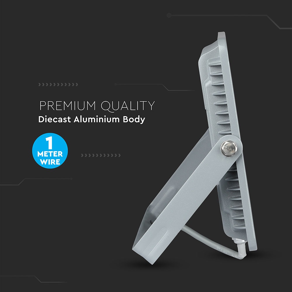 100W LED Proiettore SMD SAMSUNG Chip Corpo Grigio 4000K img 1