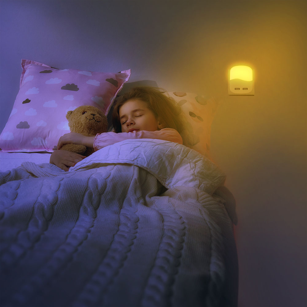 LED Segnapasso Notturno USB Quadrato 3000K