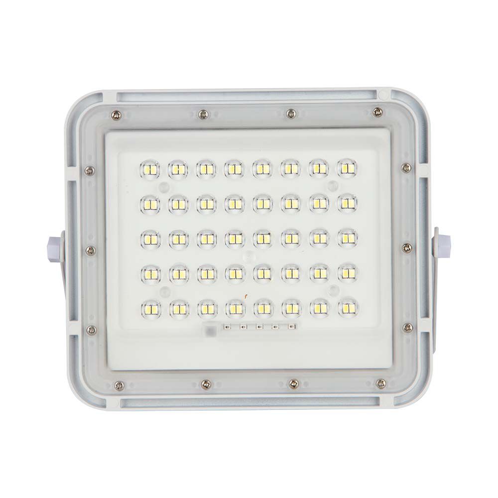Faro LED con Telecomando e Pannello Solare 10W Batteria sostituibile Cavo da 3m Colore Bianco  img 1