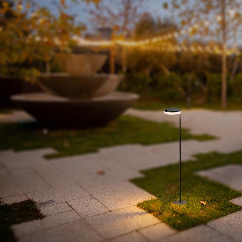 2W LED Sollar Bollard Lamp IP44 3000K