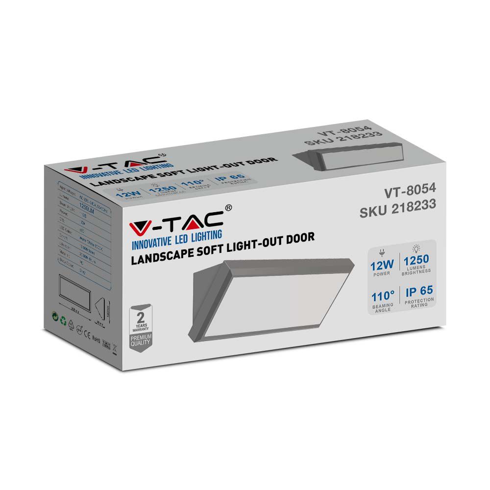 12W LED Landscape Outdoor Soft Light-Medium 4200K Grey Body IP65