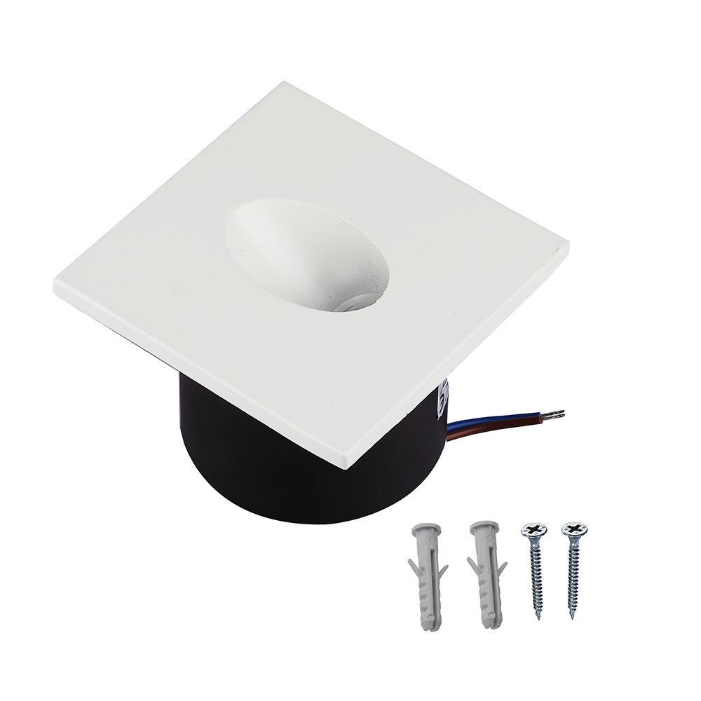 3W LED Step Square 3000K img 1