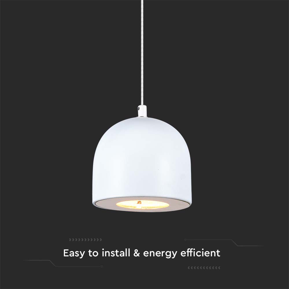 Lampadario LED a Cilindro in Metallo 8.5W Colore Bianco Touch 10*16cm Regolabile 3000K