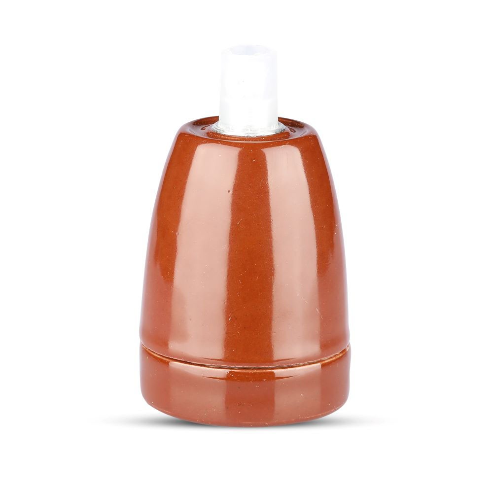 Portalamapda in Porcellana Marrone