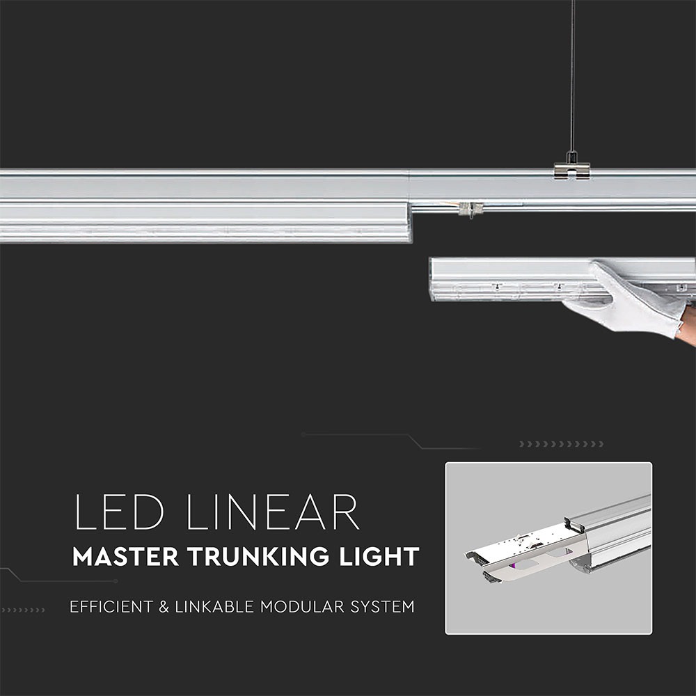 50W LED Lineare Master Trunking 90gradi Lens Bianco Naturale