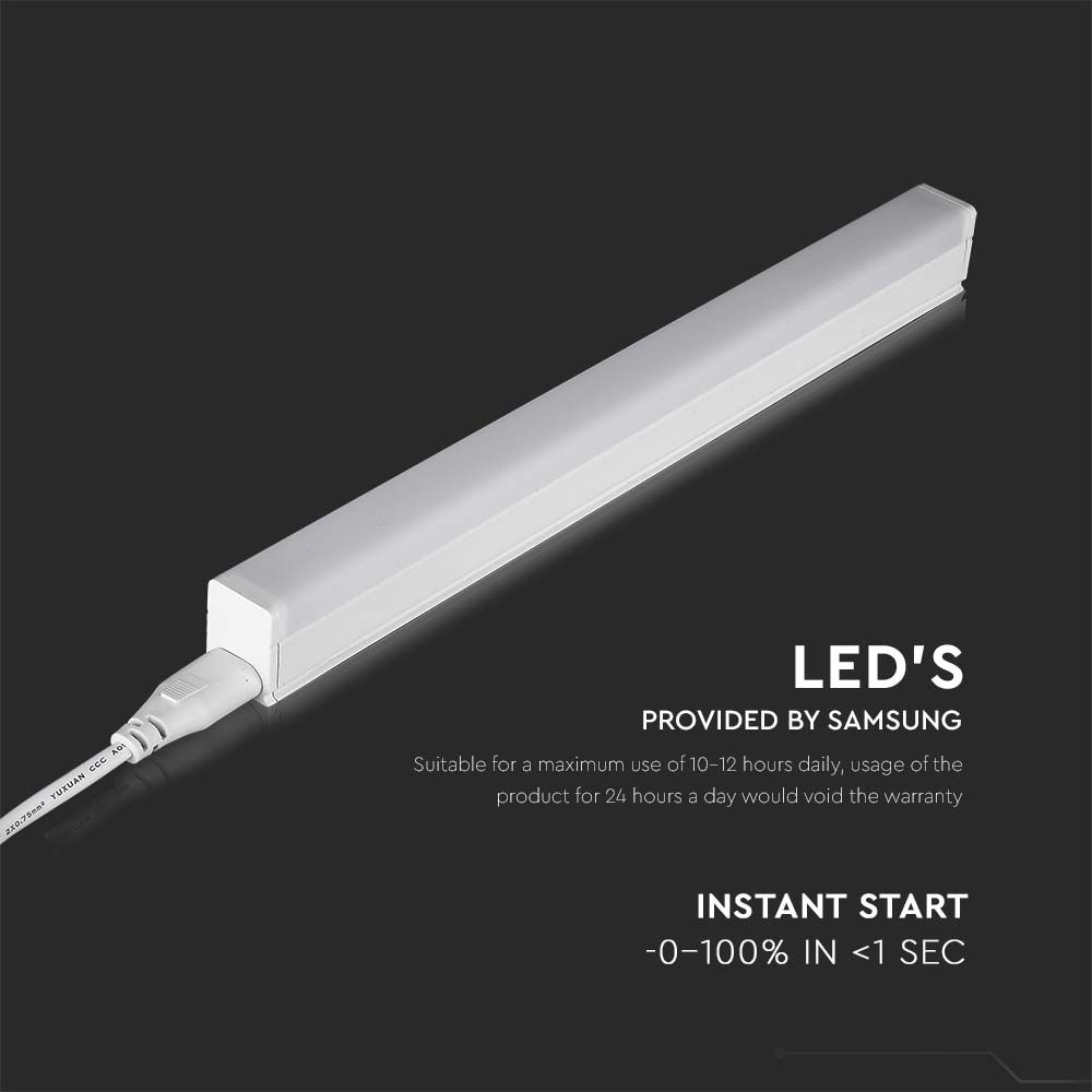 Plafoniera LED Chip Samsung Lineare 7W 60cm Raccordabile con Interruttore img 2