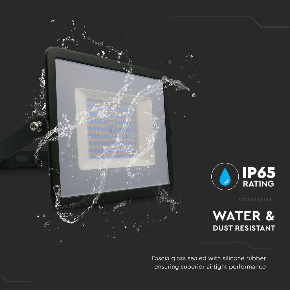 100W LED Floodlight SMD E-Series G2 Black Body 4000K img 3