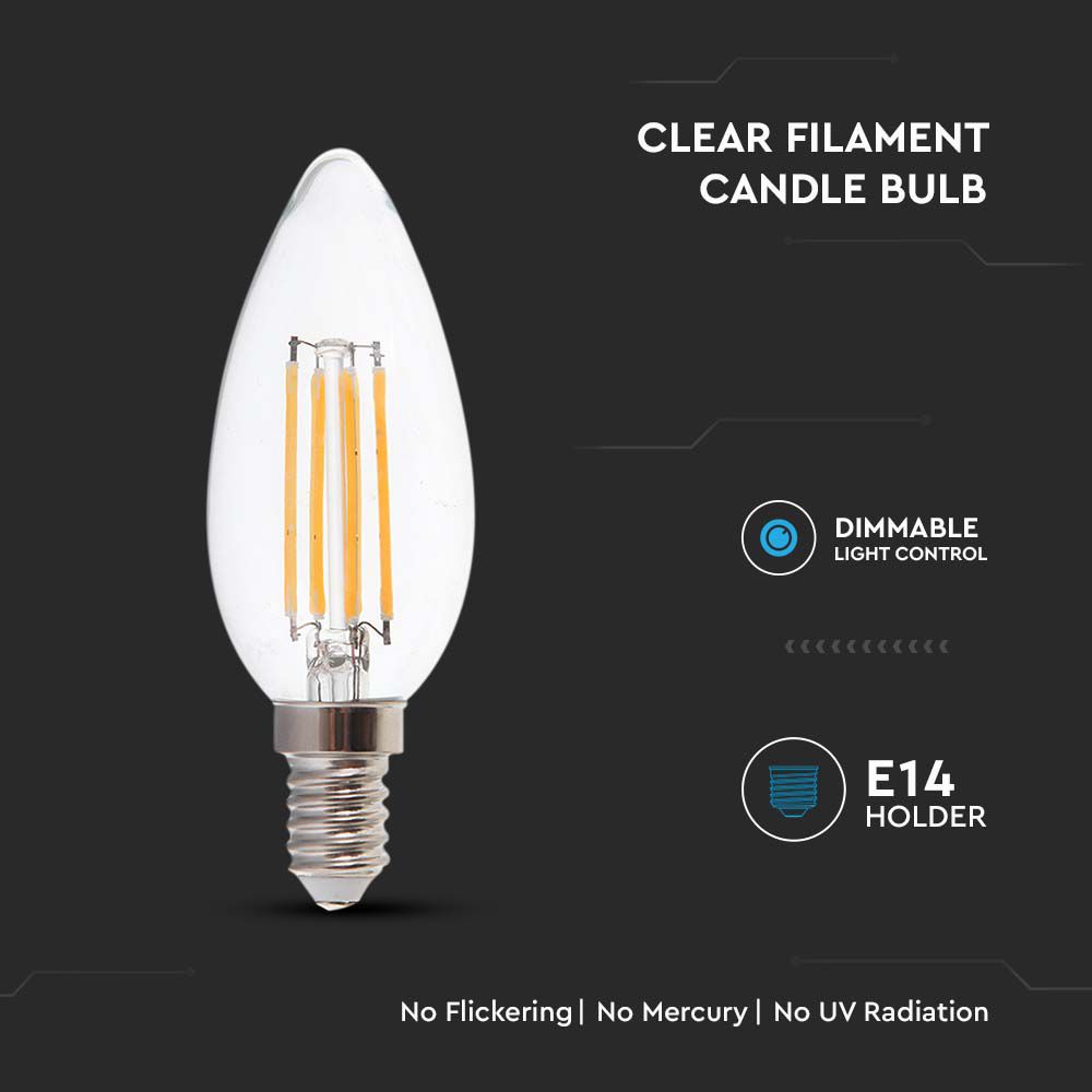 Lampadina LED Candela Filamento