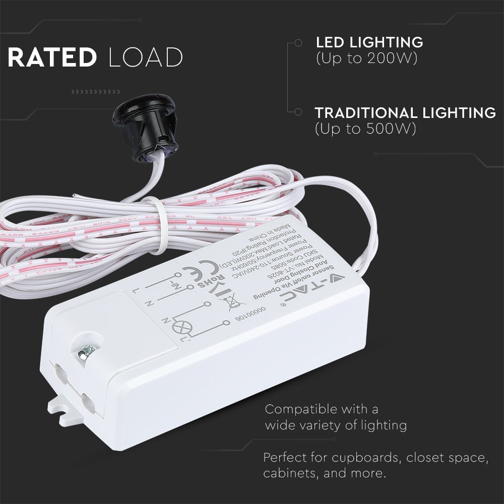 Sensore di movimento ON/OFF Reazione porta