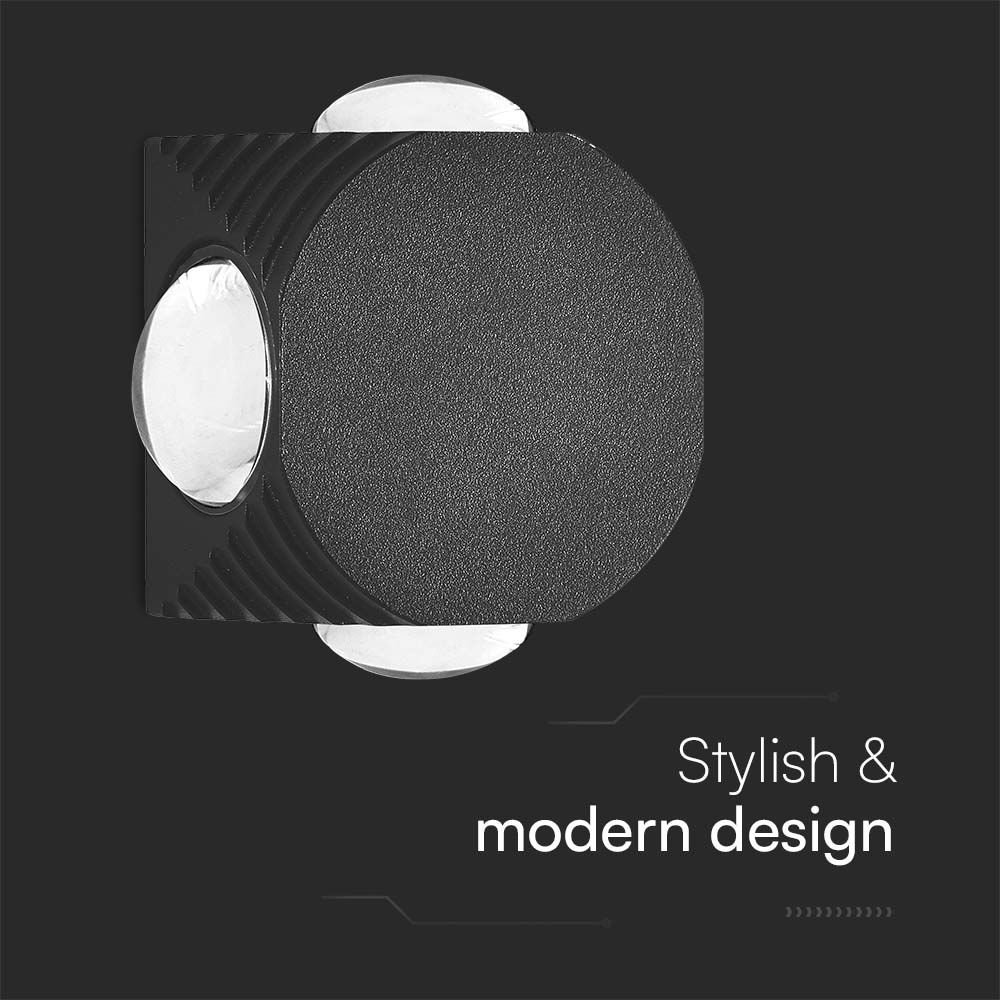 4W LED COB Downlight 4000K Black Body