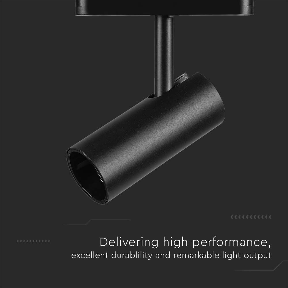 20W LED Slim Magnetic Track Light 4000K Black Body