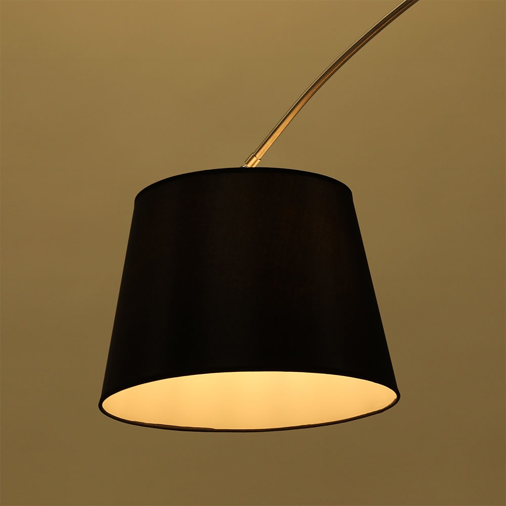 LED Floor Lamp E27 Black Lamp Shade