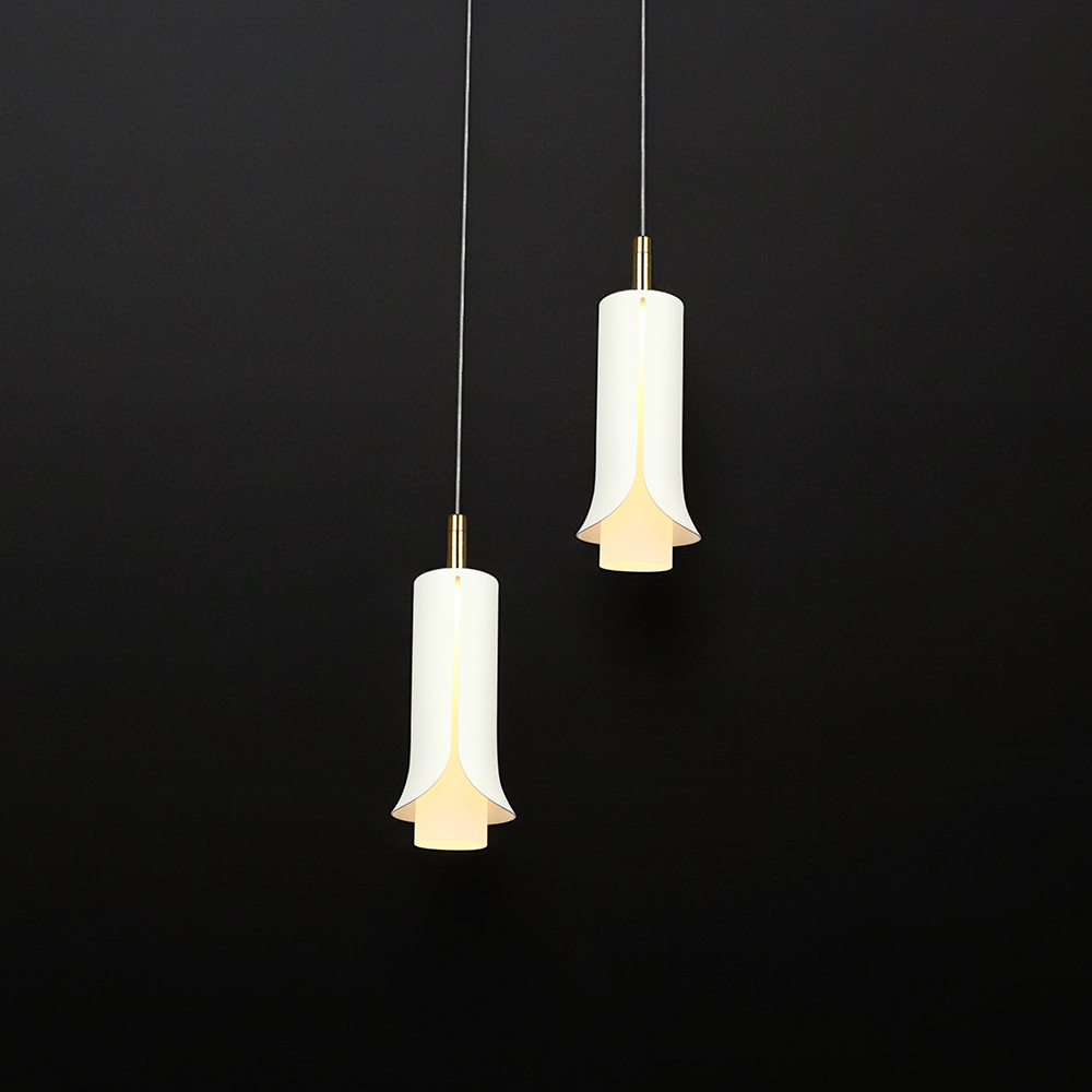 2X5W LED Decorative Hanging Lamp (D150*H30mm) 3000K Sandy White img 1