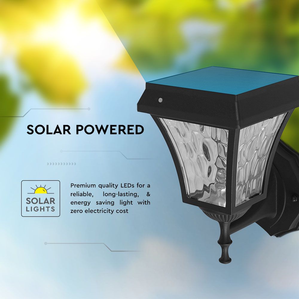 2W LED Solar Wall Lamp 3in1 IP44