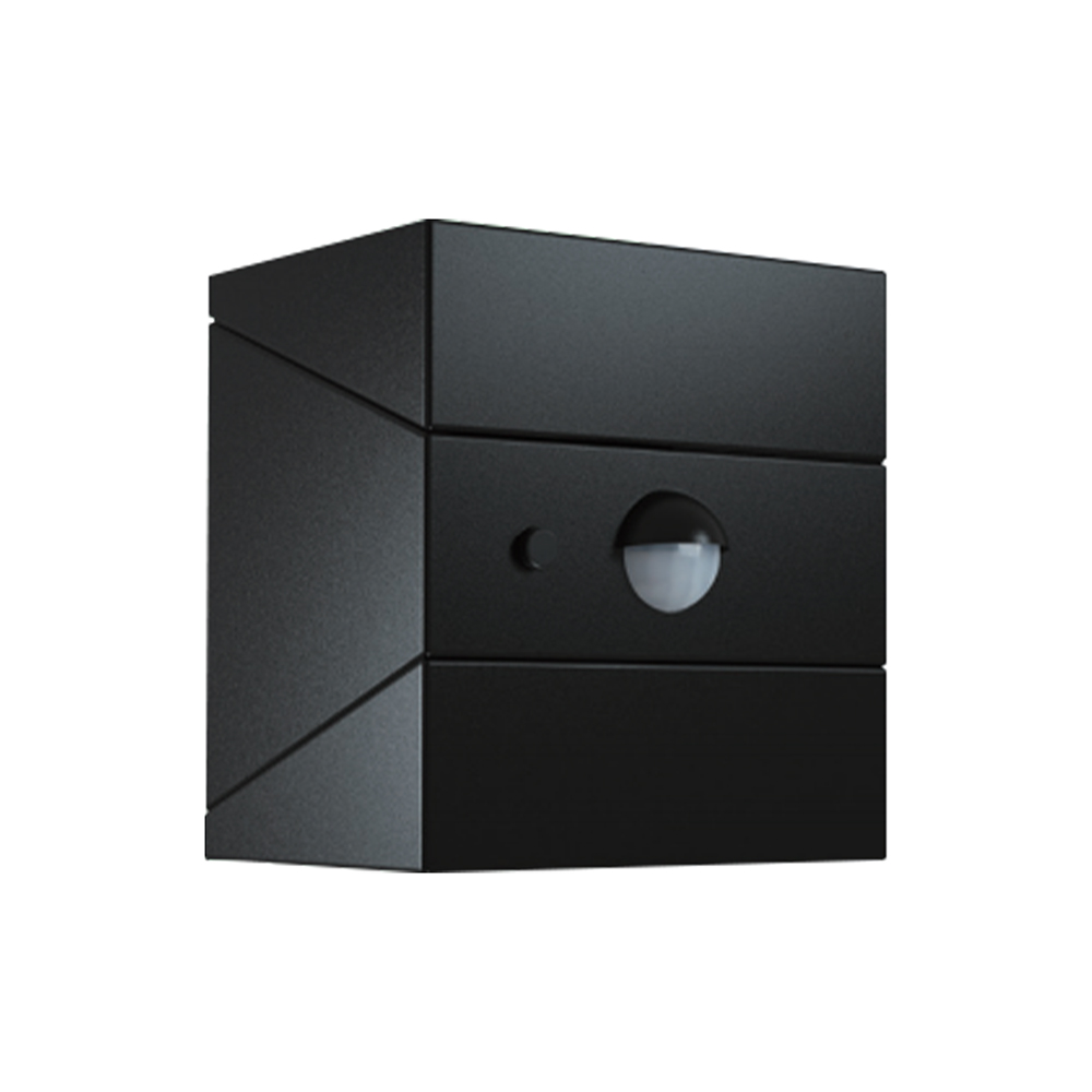 2.5W LED Solar Wall Light Sensor 1200mAh 3.7V CCT3IN1 Black Body img 1