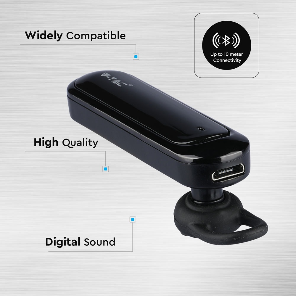 Auricolare Bluetooth 170mAh Nero img 2