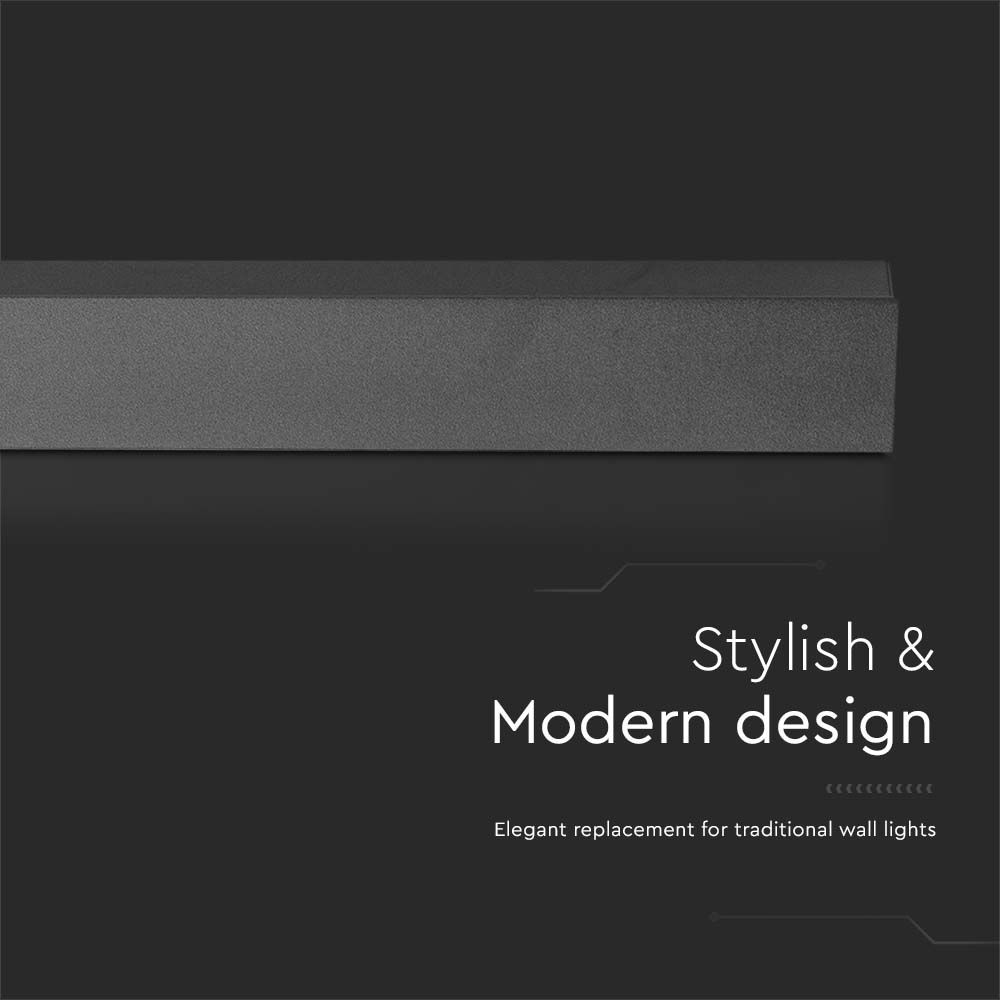 20W LED Linear Wall Light (1010*60*50mm) Colorcode 3000K Anthracite Body IP54