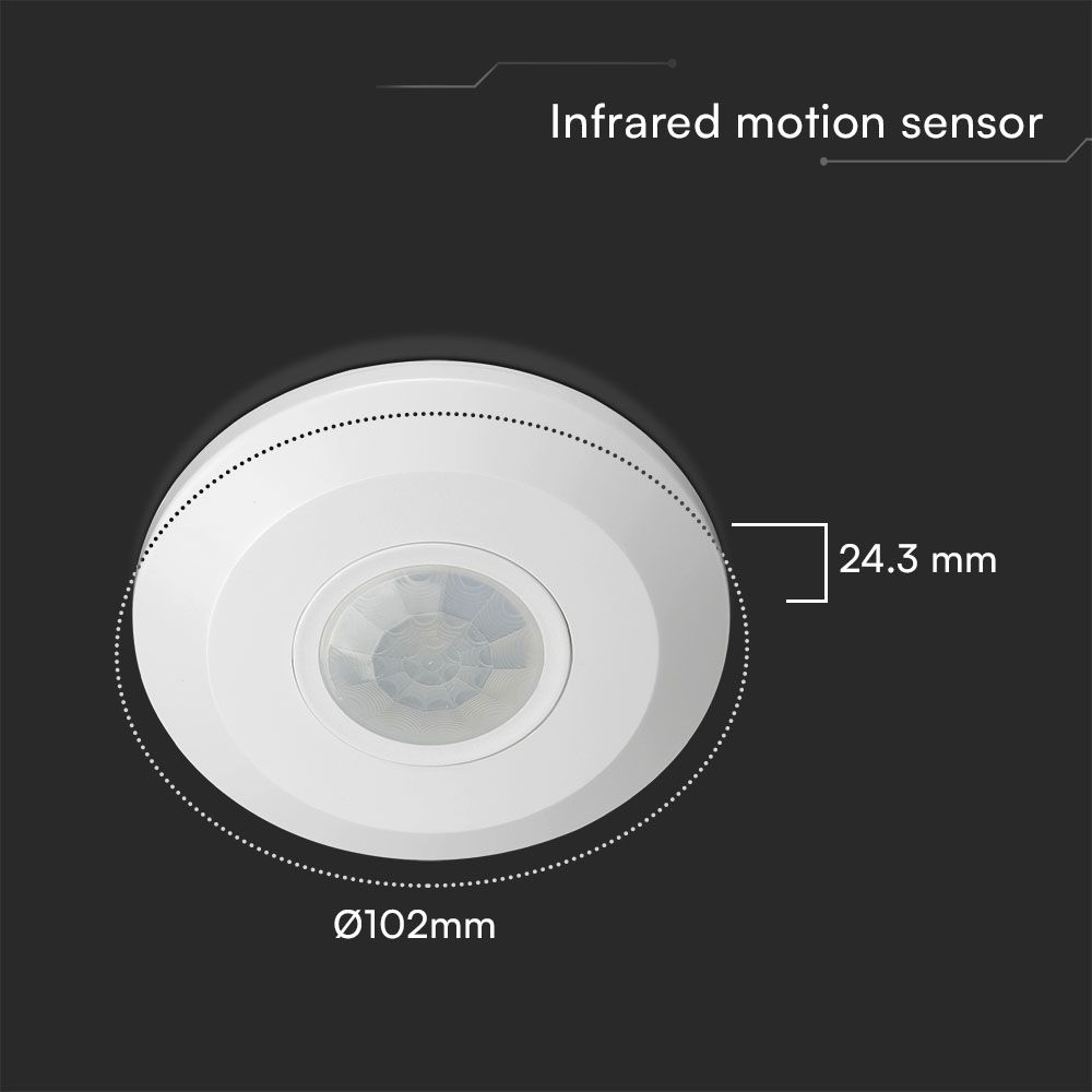 PIR Sensor Two 360º Detection Rate White body