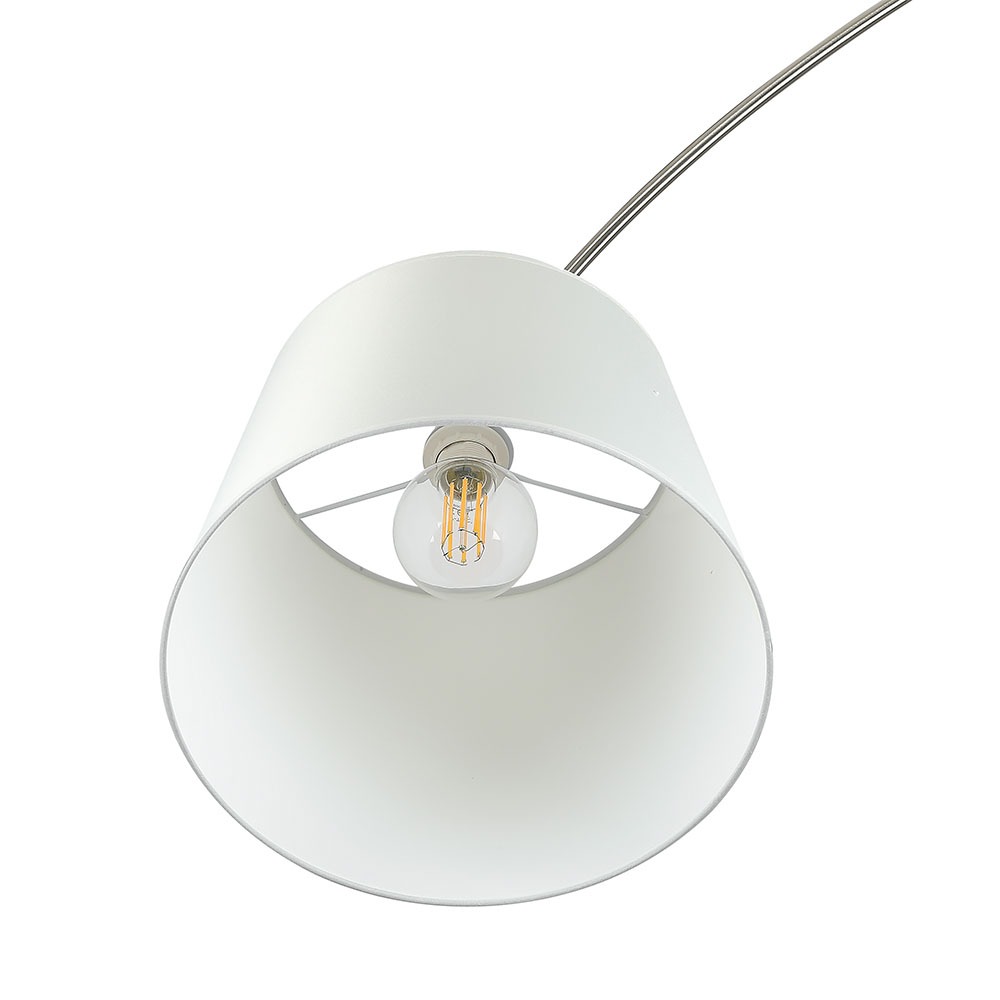 LED Floor Lamp E27 Ivory Lamp Shade img 1