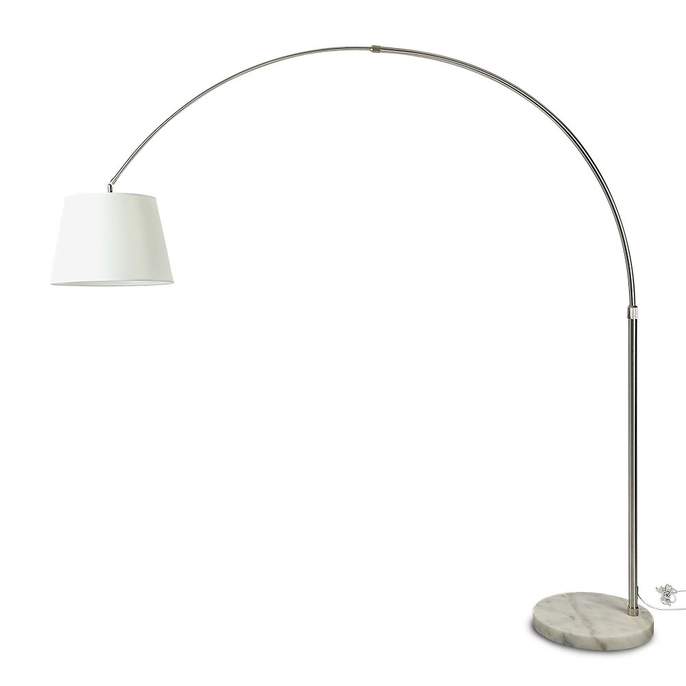 LED Floor Lamp E27 Ivory Lamp Shade img 2