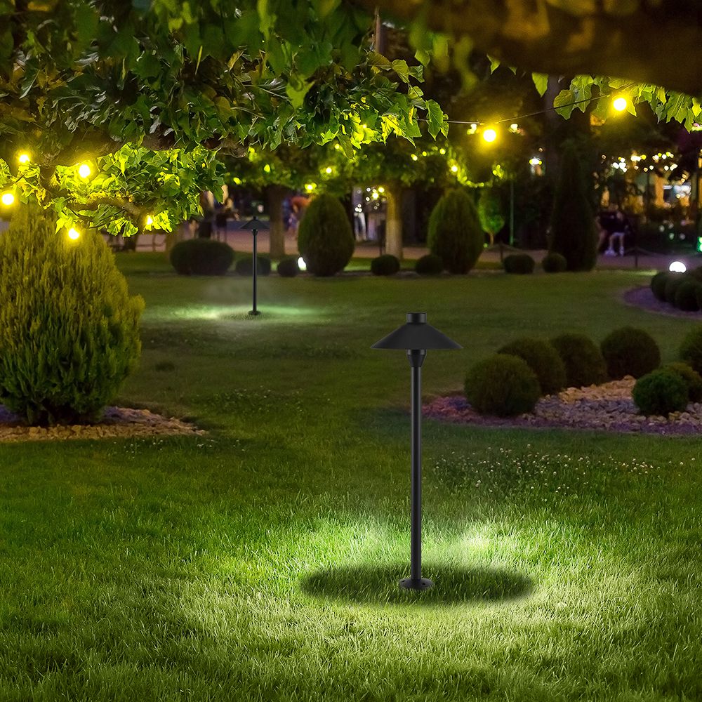 Piantana LED da Giardino 7W Chip Samsung con Picchetto Installazione 2in1 Colore Nero 3000K IP65