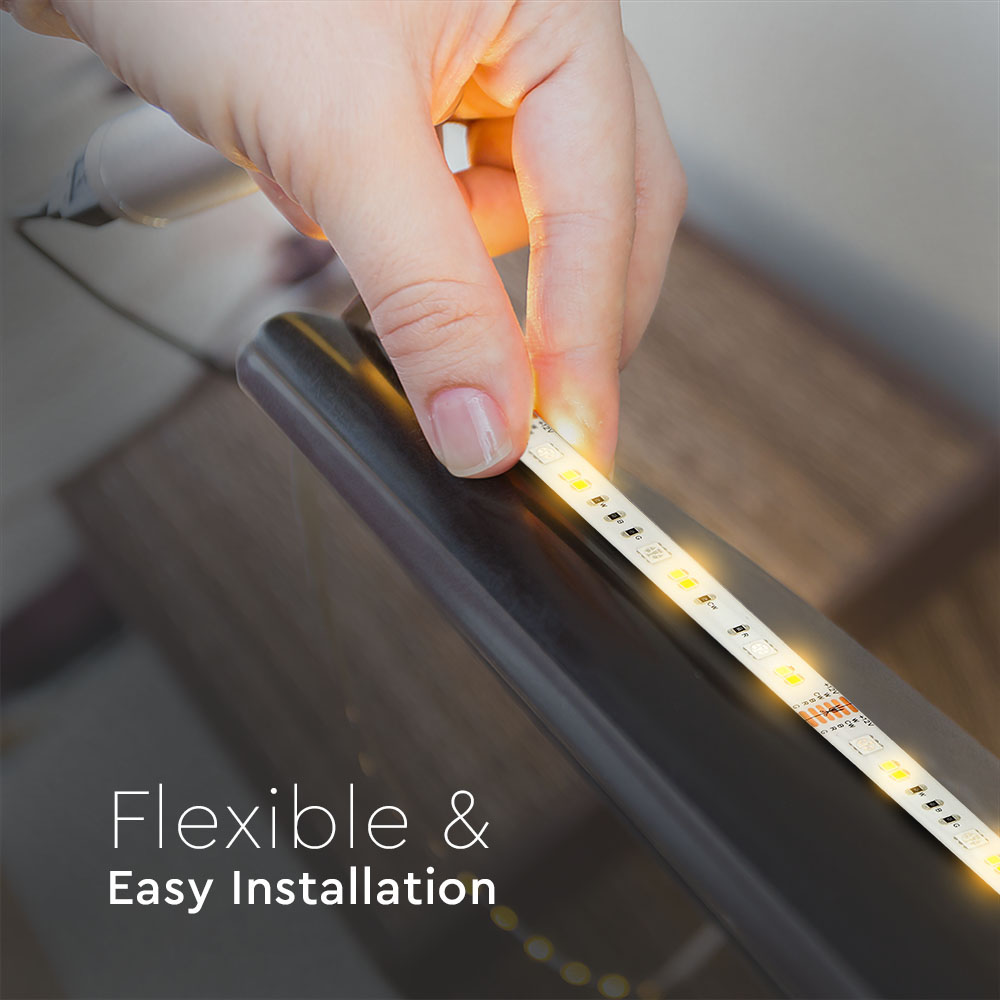 LED Striscia 28W 5050/54 RGB + 3 in 1 IP65 Alexa Smart img 3