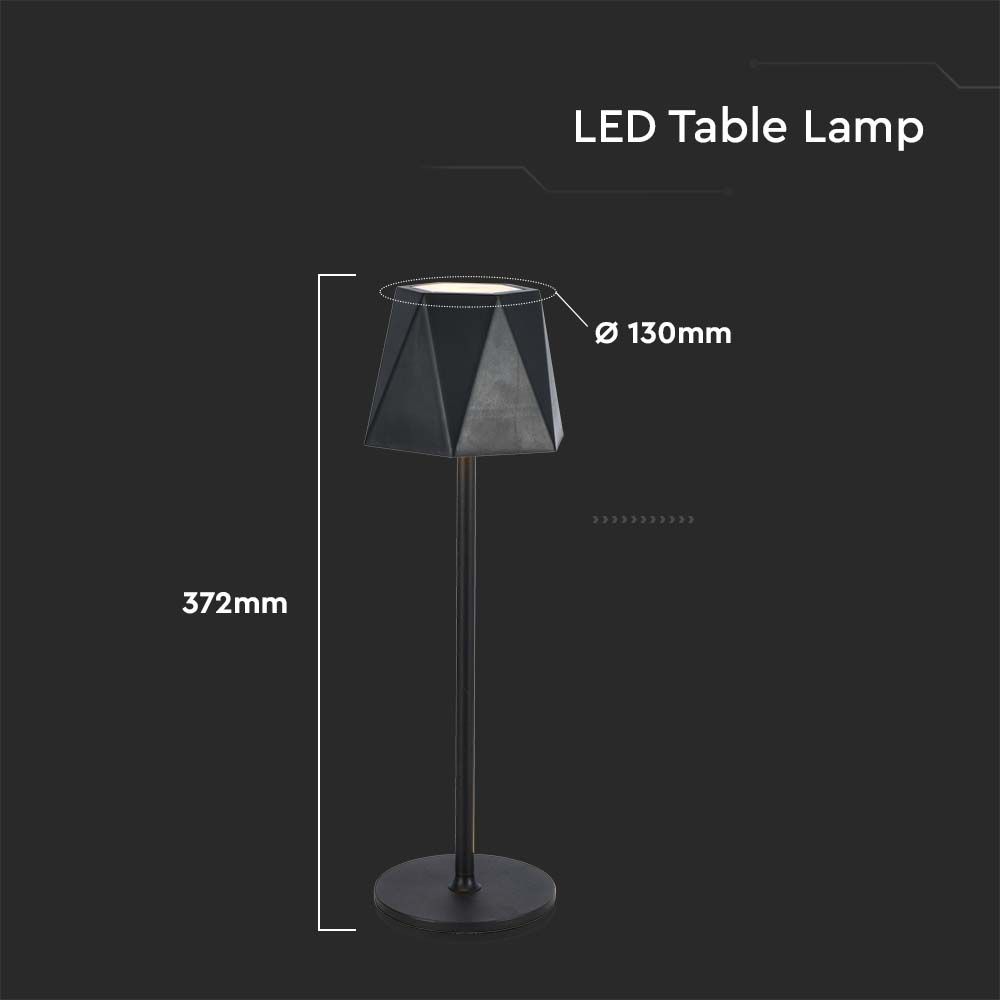 4W Led Table Lamp Black 3in1