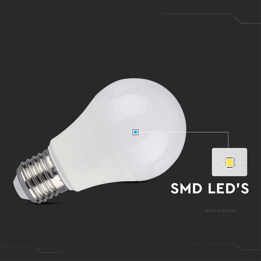LED 10.5W E27 A60 Thermoplastic 4000K