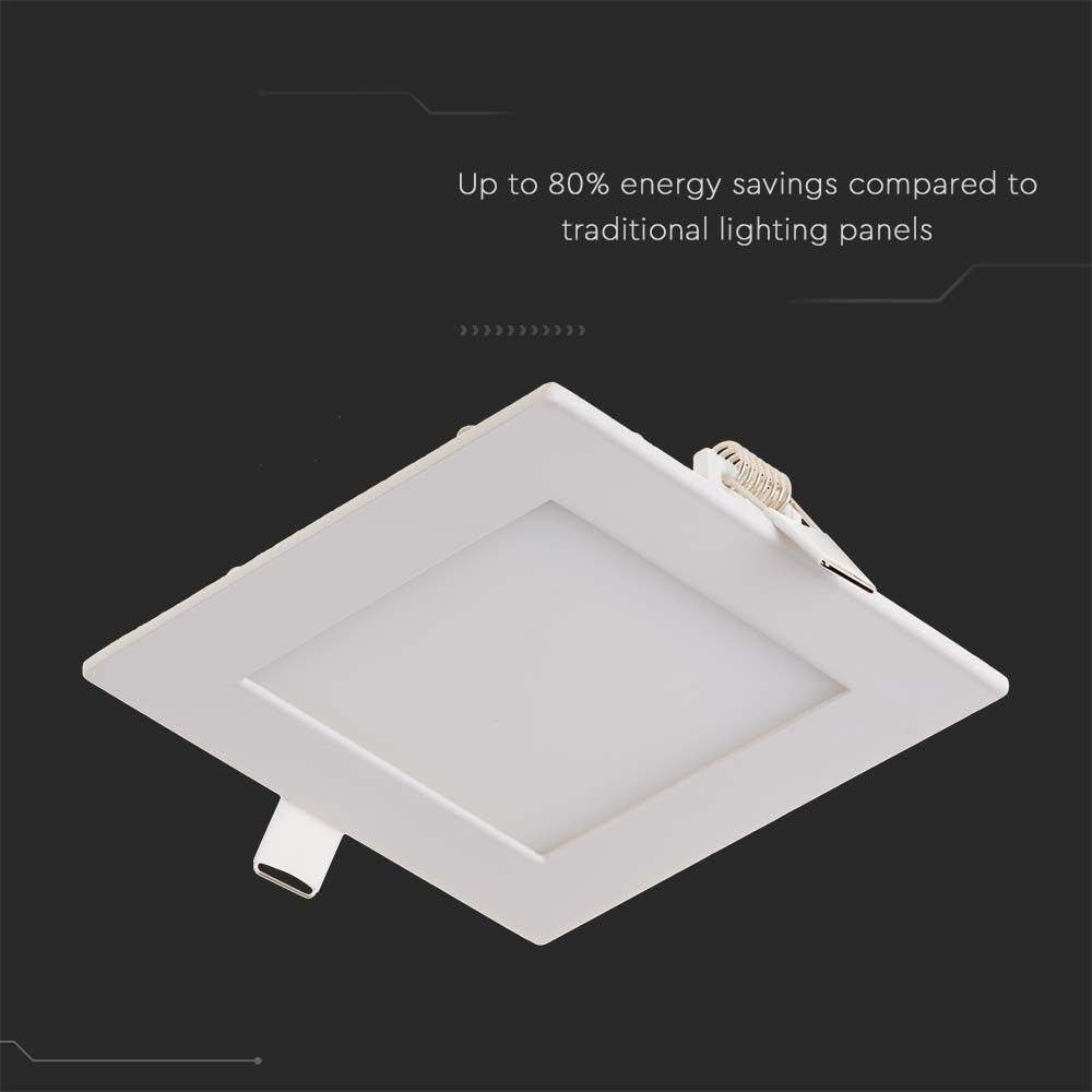 3W LED Premium Panel Downlight - Square 3000K img 1