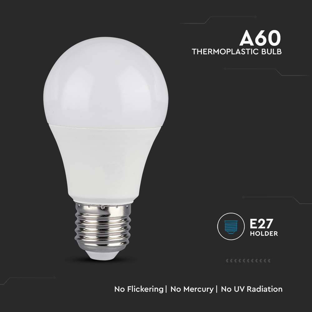 LED 10.5W E27 A60 Thermoplastic 4000K img 1