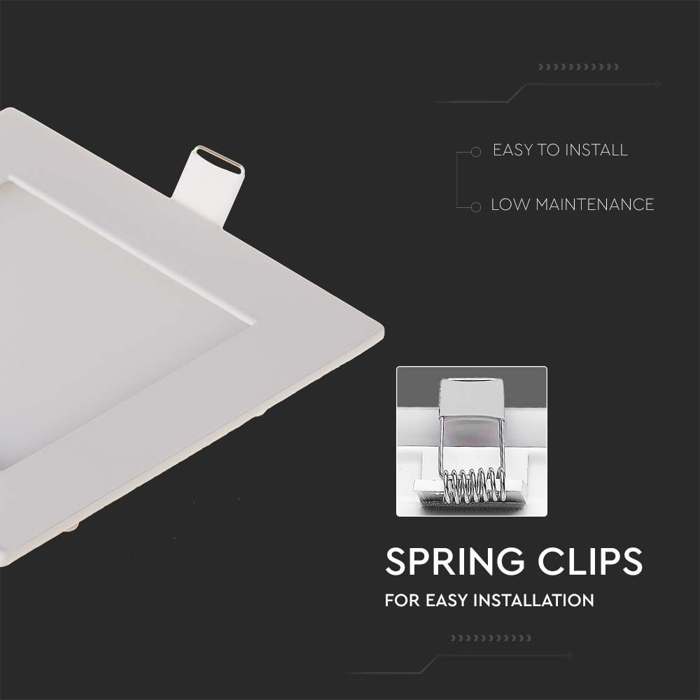 3W LED Premium Panel Downlight - Square 3000K img 2