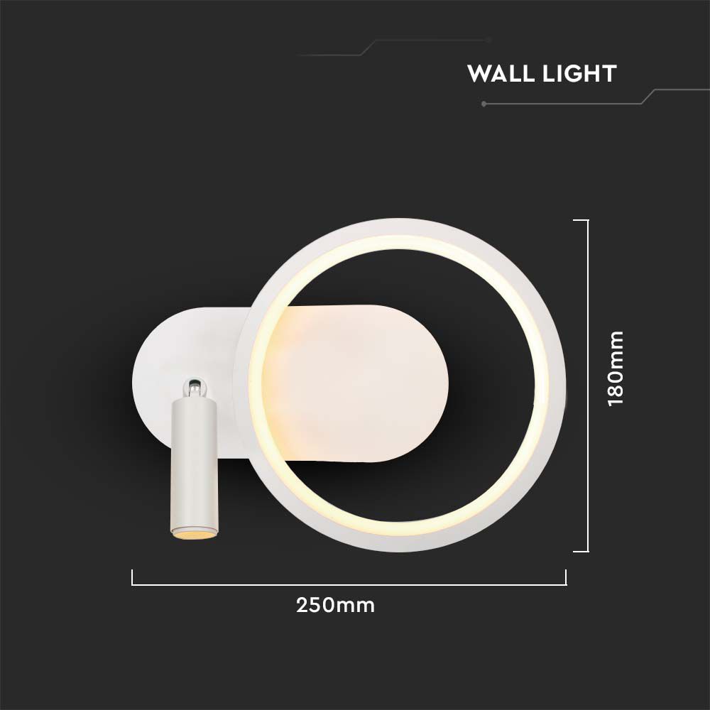 14W LED Designer Lampshade 250*100*180MM White Body 