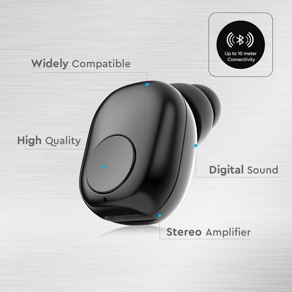 Auricolare Bluetooth 55mAh Nero img 2