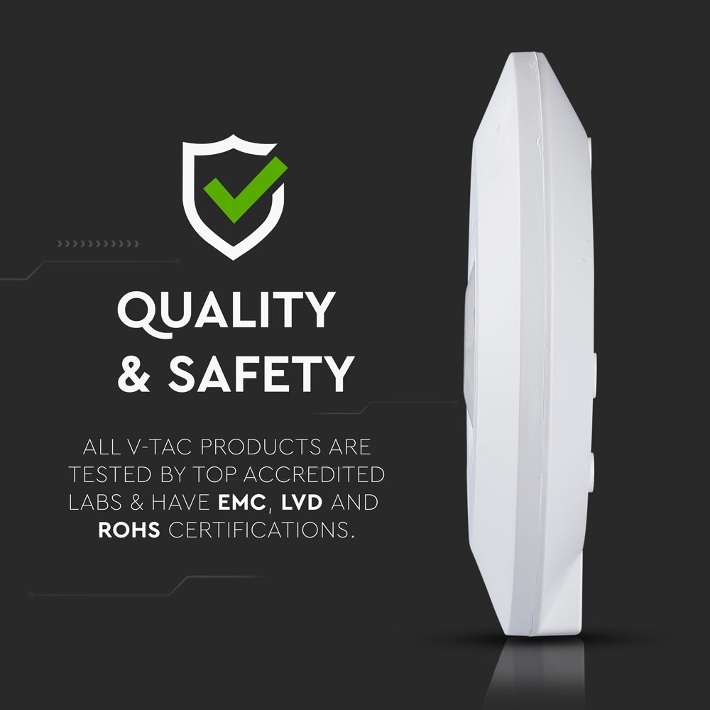 Sensore PIR a soffitto slim colore bianco img 3