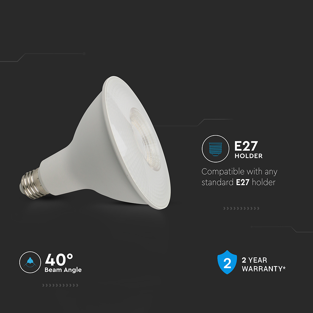 LED Bulb - 12.8W PAR38 E27 4000K img 1
