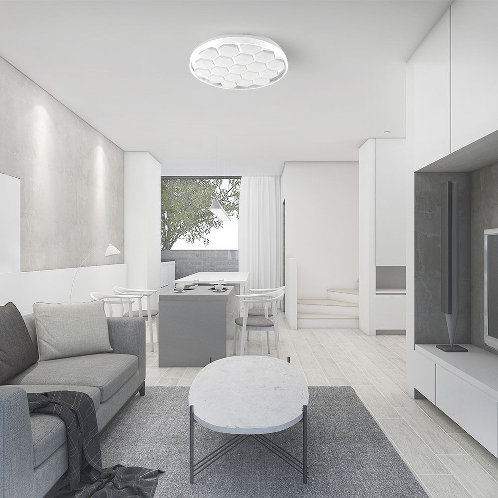 30W - 60W - 30W Designer Domelight Remote Control Dimmable Beehive Cover img 1