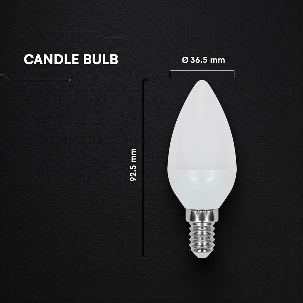 3.7W LED Candle Bulb E14 CREE CHIP 3000K