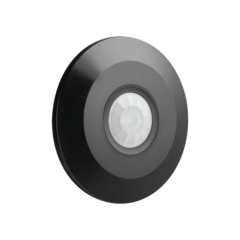 Sensore PIR a soffitto slim colore nero