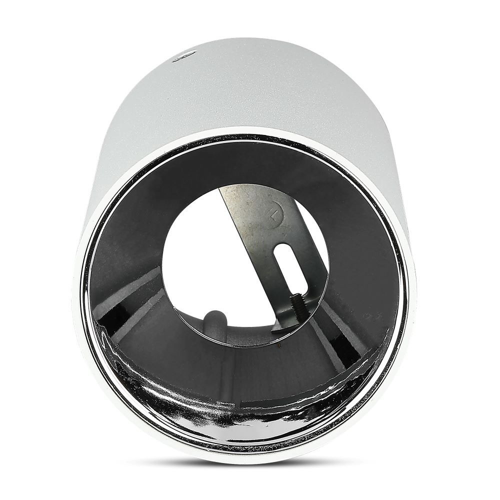 GU10 Fitting rotondo Bianco & Chrome img 4