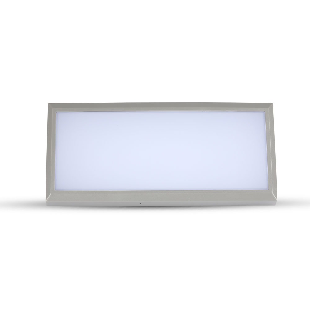 12W LED per Esterno Luce Bianco Naturale Corpo Grigio IP65 img 1