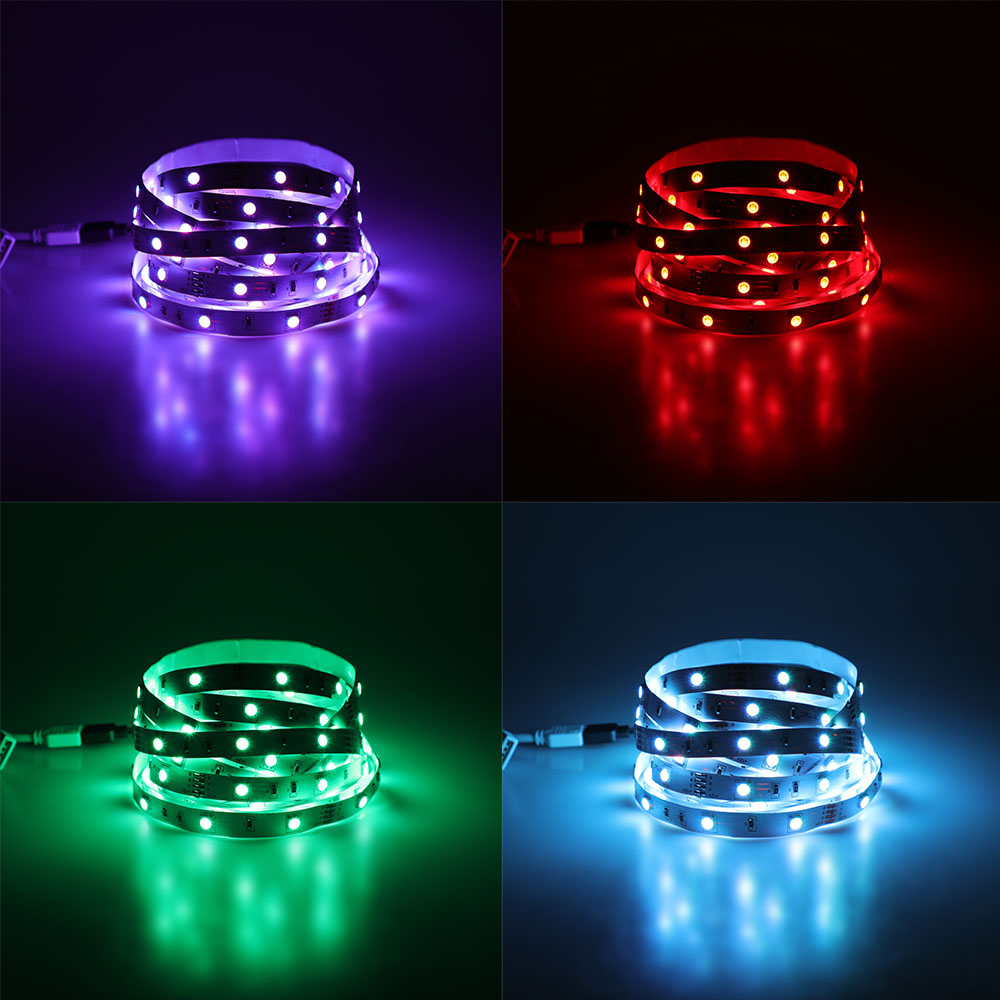 LED Striscia RGB Set SMD5050 300LED 2 x 5m. telecomando + Adaptor img 6