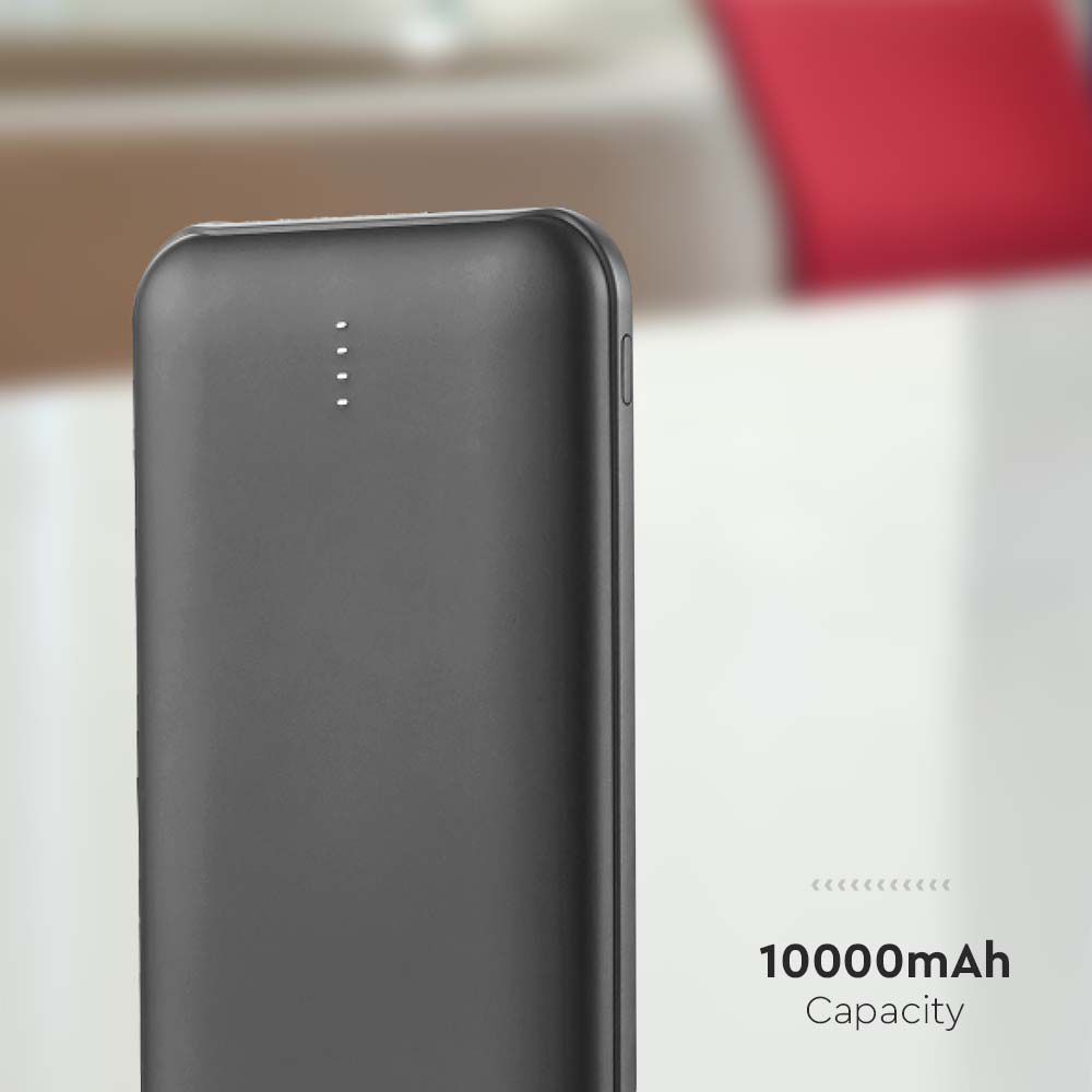 Power Bank 10.000 mAh Dual USB e Tipo C Colore Nero img 1